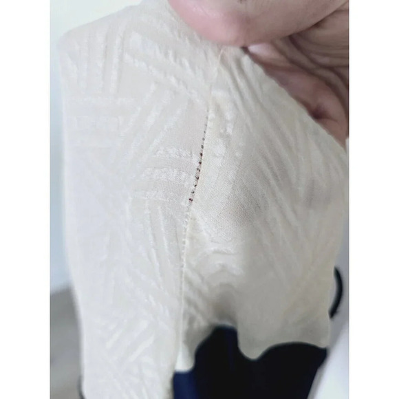 Diane Von Furstenberg Frederica Silk Color Block V-Neck Slip Dress 4 Small S - Picture 7 of 13